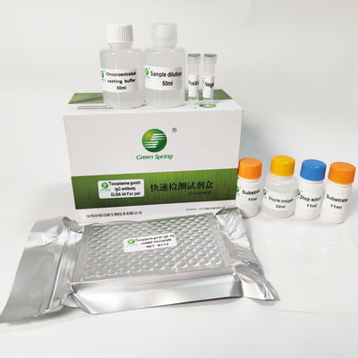 مجموعة مصل الحيوان أو البلازما IgG ELISA Toxoplasma Rapid Test Kit للحيوانات الأليفة 96 بئراً / عدة